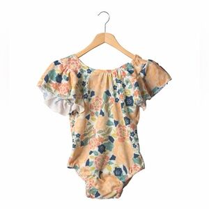 Small Shop Handmade Floral Bodysuit / Romper – Size 2/3. Great Condition